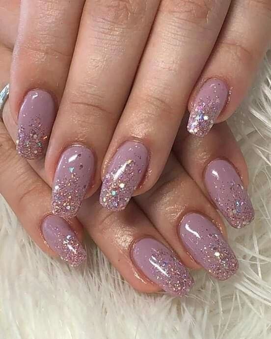 Holi Confetti Glitter press-on nail design